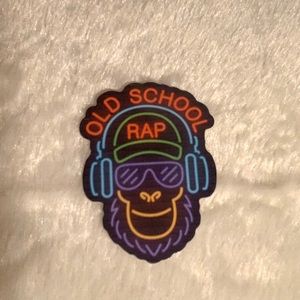 “Old school rap” sticker